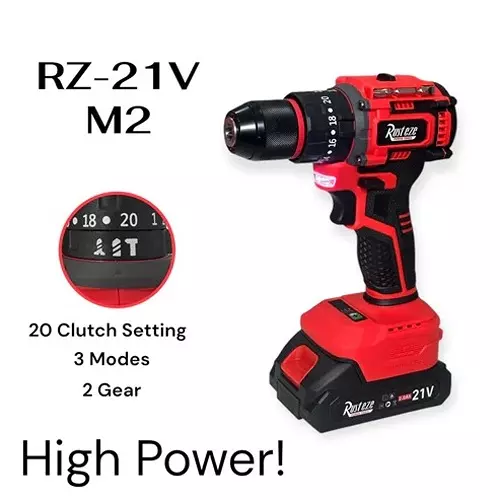 rusteze-21-v-cordless-impact-drill-with-10-mm-chuck-size-1600-rpm-no-load-speed-and-30-60-nm-torque-rz-21v-m2-with-battery-charger