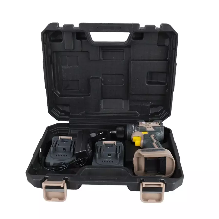 Xtra Power Cordless Drill Machine Brushless Motor 0-400/0-1400 RPM No Load Speed with 21 V 1.5 Ah Battery & Charger & Accessories, XPC-DM-13
