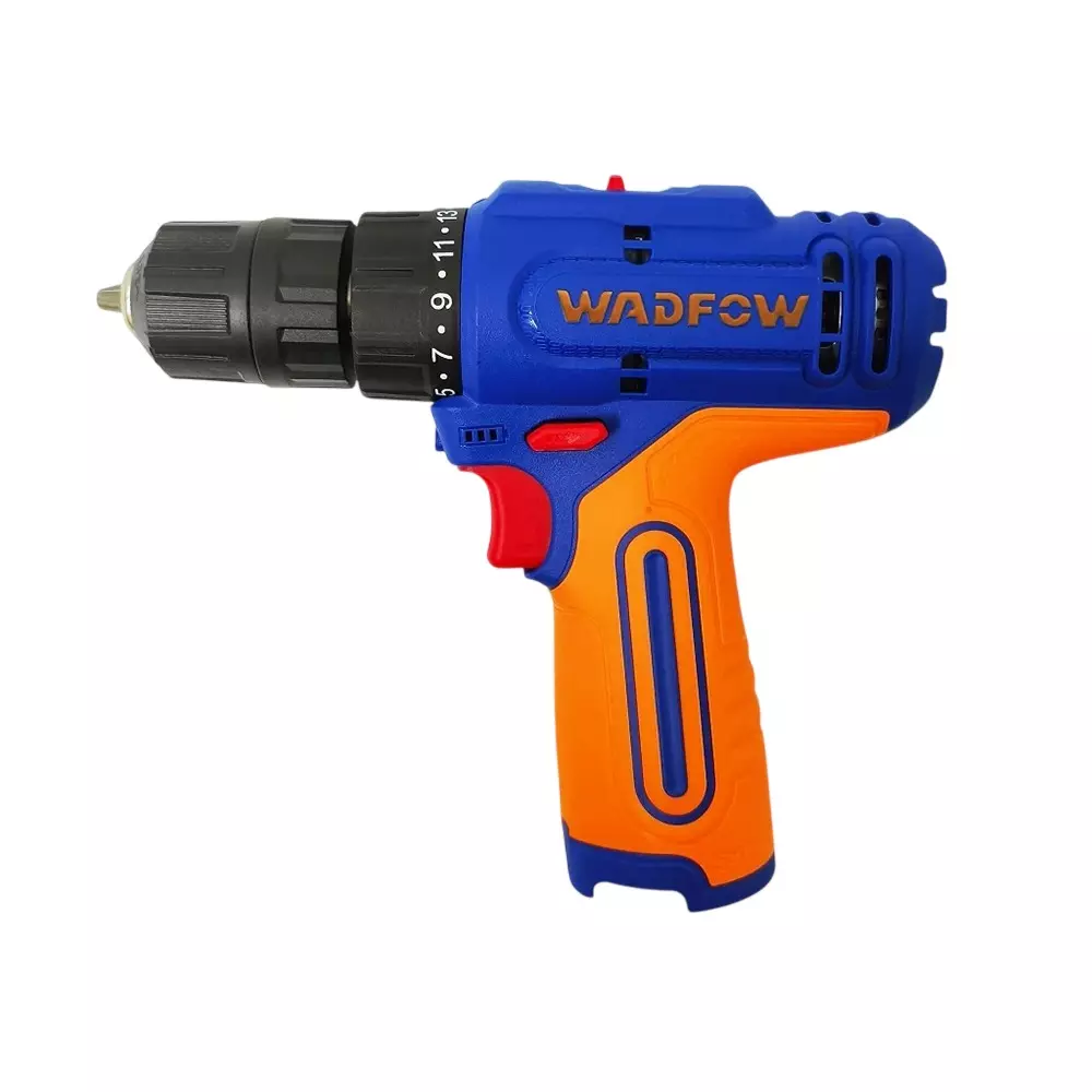 WADFOW Cordless Drill 0.8 mm - 10 mm Chuck Size 0-400/0-1500 RPM No Load Speed 15 + 1 Torque Setting 20 Nm Max. Torque, WCDS565 (Without Charger)