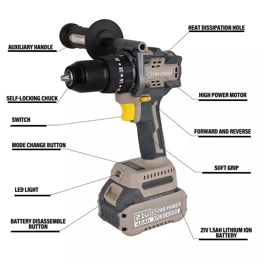xtra-power-brushless-cordless-impact-drill-13-mm-chuck-size-100-nm-torque-with-21-v-40-ah-battery-charger-xpc-id-02