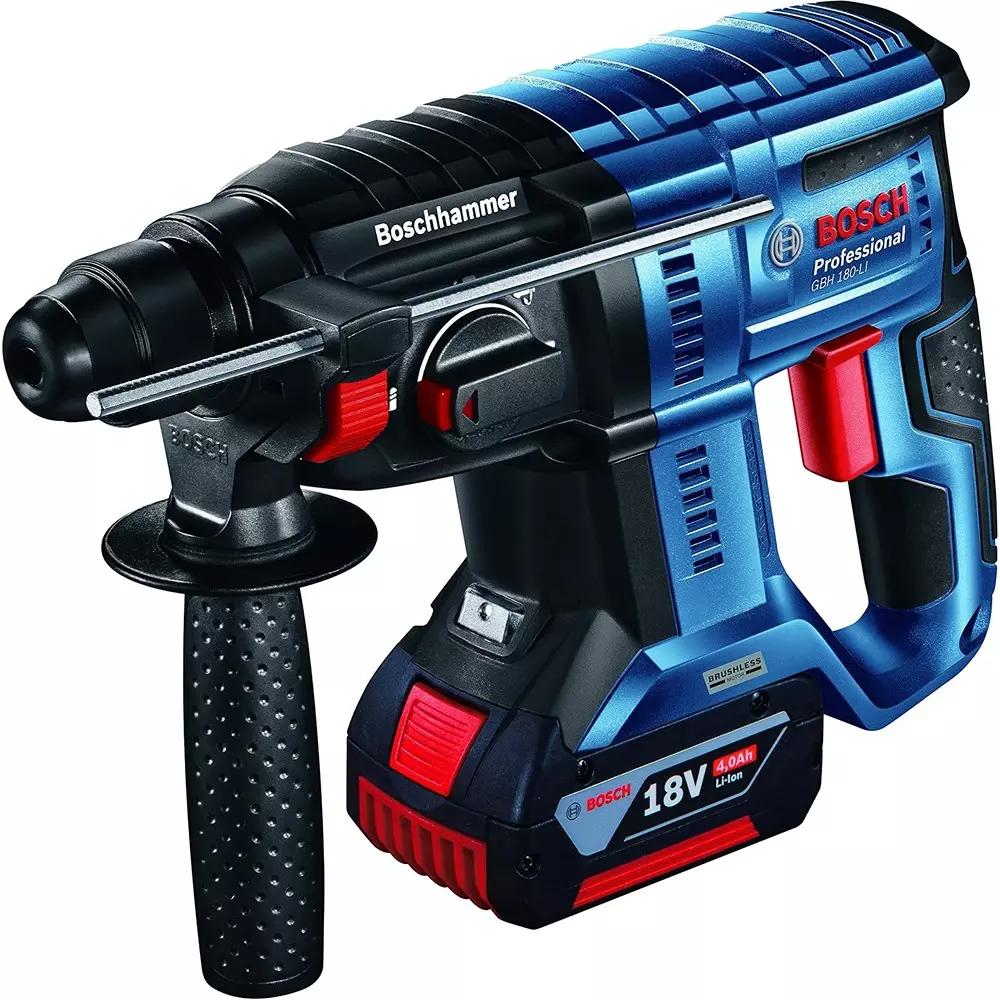 Bosch Cordless Hammer Drills 0-1800 RPM No Load Speed With Battery & Charger, GBH 180-LI