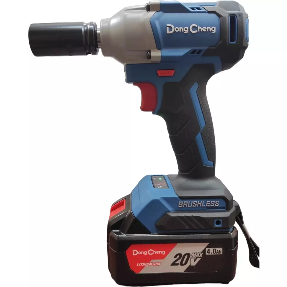 dongcheng-20-v-max-cordless-impact-wrench-0-2000-rpm-no-load-speed-and-m12-m16-mm-bolt-size-dcpb298-with-battery-charger