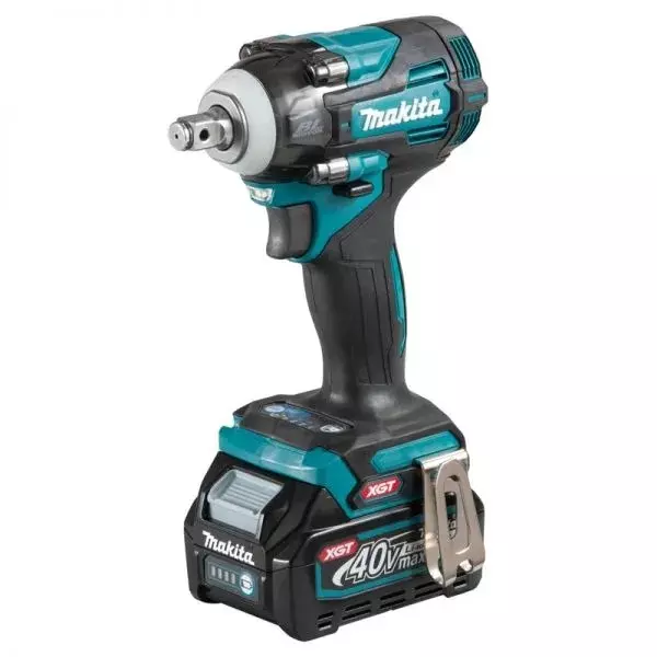 Makita Cordless Impact Wrench 40 V Max Li-ion XGT, 1/2 inch (12.7 mm) Square Drive and 350 Nm Fastening Torque, TW004GM202 (With Battery & Charger)