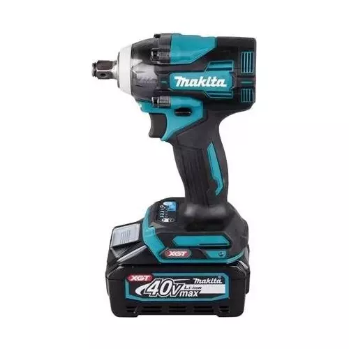 Makita Cordless Impact Wrench 40 V Max Li-ion XGT, 1/2 inch (12.7 mm) Square Drive and 350 Nm Fastening Torque, TW004GM202 (With Battery & Charger)