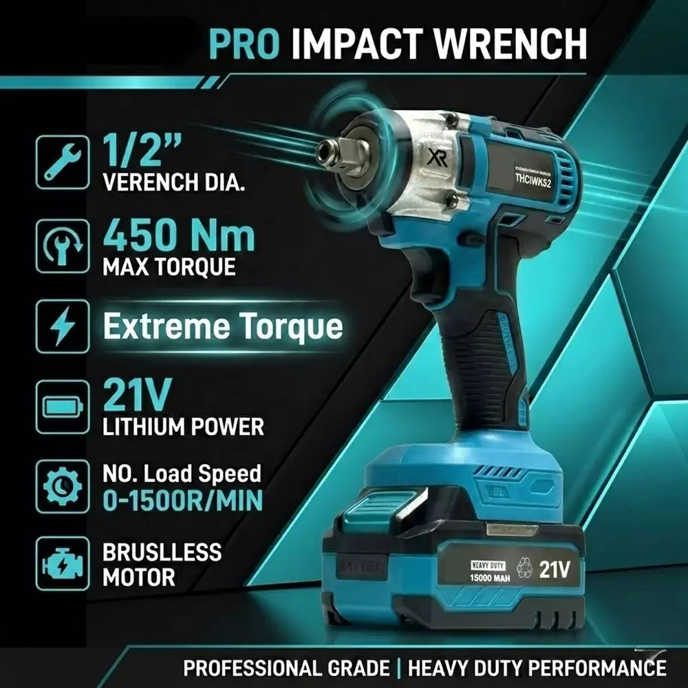 xlnt-21-v-cordless-impact-wrench-1500-rpm-no-load-speed-and-12-inch-127-mm-square-drive-thciwk52-with-battery-charger