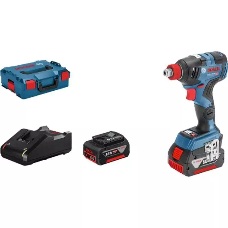 Bosch Cordless Impact Wrenches 3400 RPM No Load Speed With Battery and Charger, GDX 18V-200 C