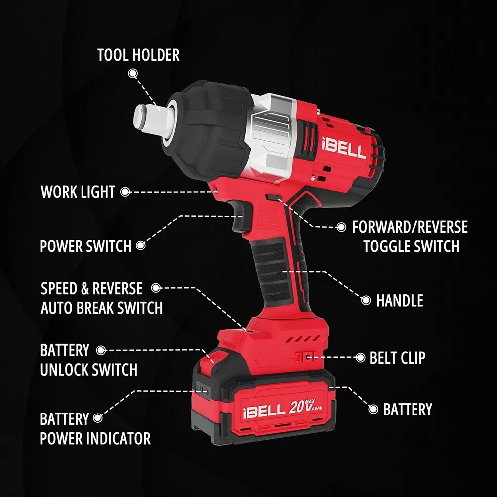 ibell-one-power-series-cordless-impact-wrench-kit-brushless-1000-nm-torque-with-40-ah-battery-charger-bw1000