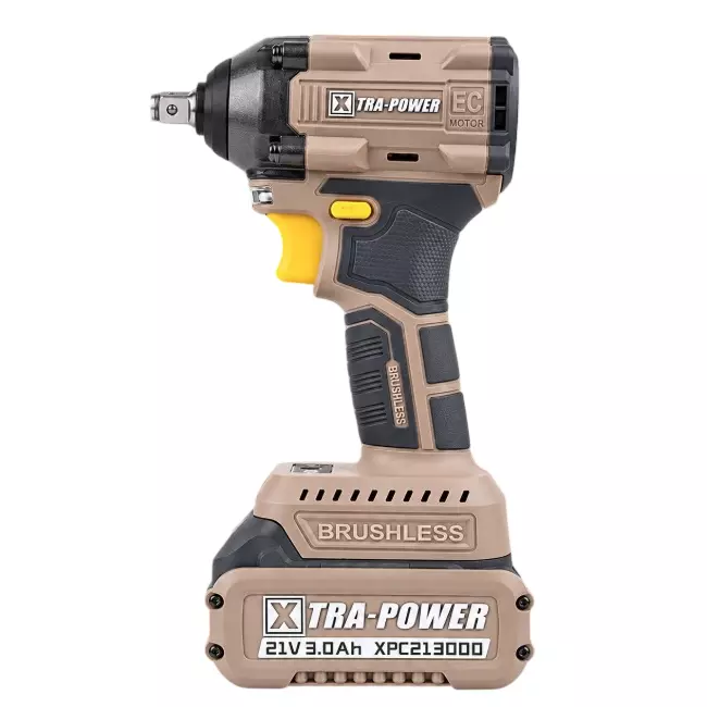 Xtra Power Brushless Cordless Impact Wrench 550 NM Torque (With 21 V 3.0 Ah Battery & Charger), XPC-IW-02