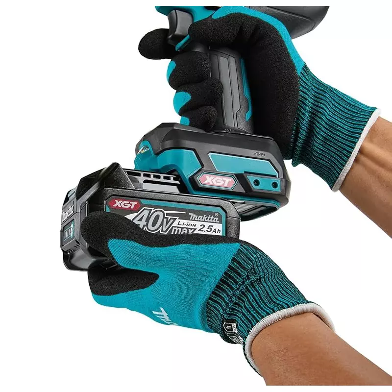 Makita Cordless Impact Wrench 40 V Max Li-ion XGT, 1/2 inch (12.7 mm) Square Drive and 1360 Nm Fastening Torque, TW003GZ (Without Battery & Charger)