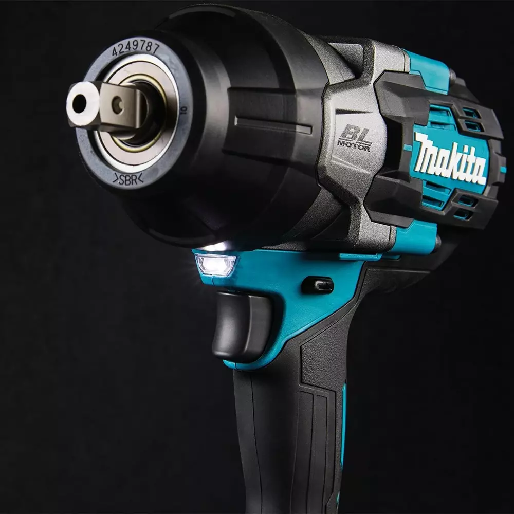 Makita Cordless Impact Wrench 40 V Max Li-ion XGT, 1/2 inch (12.7 mm) Square Drive and 1360 Nm Fastening Torque, TW003GZ (Without Battery & Charger)