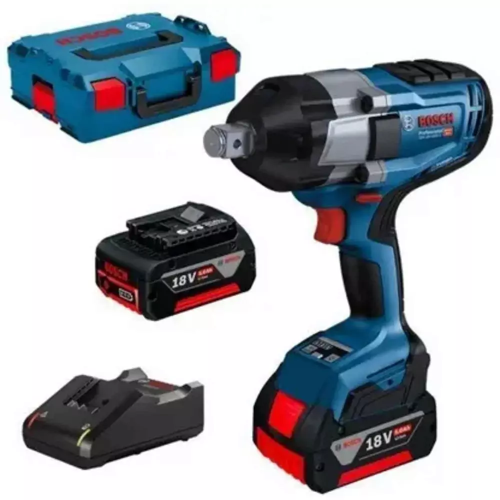 Bosch Cordless Impact Wrenches 1750 RPM No Load Speed With Battery and Charger, GDS 18V-1050 H
