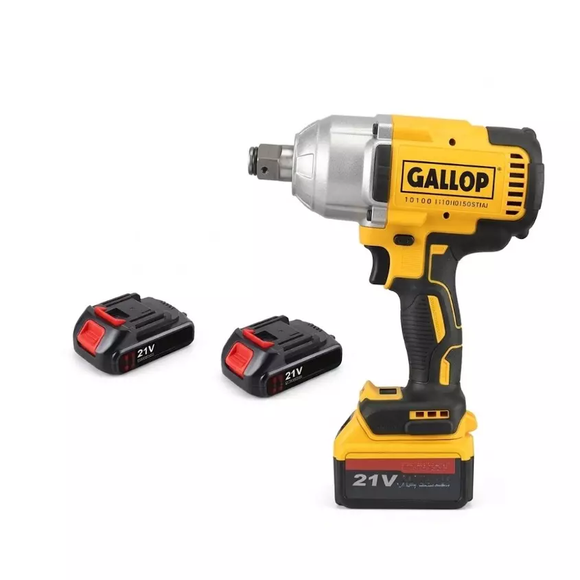 Gallop 3/4 inch (19 mm) Drive Cordless Impact Wrench 2000 NM Maximum Torque and 4800 RPM No Load Speed, G-CIW03 (With 2 Batteries)