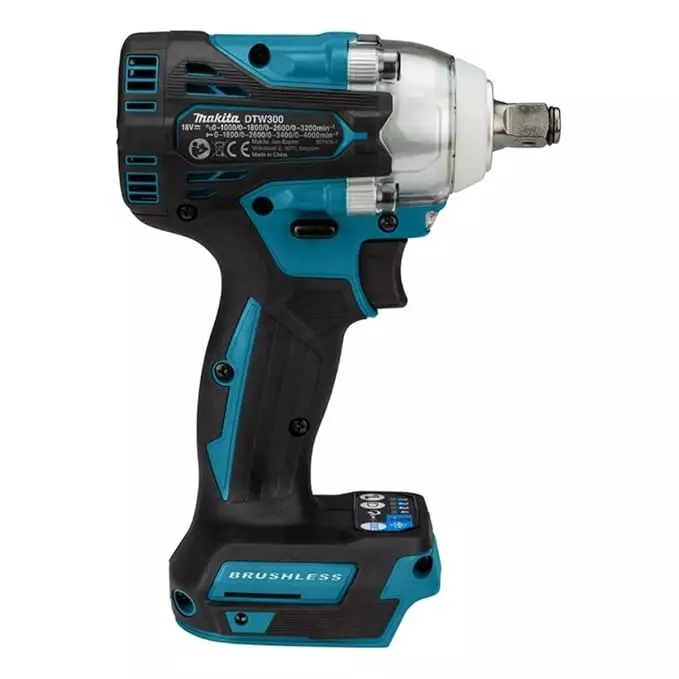 Makita Cordless Impact Wrench 18 V LXT Li-Ion 330 Nm Maximum Fastening Torque and 4000 IPM Impact Rate, DTW300RFJ (With Battery & Charger)