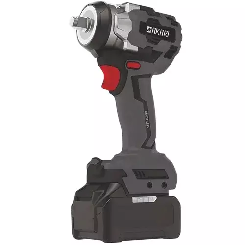 AKARI Cordless Impact Wrench 21 V and 2000/2200/2400 RPM No Load Speed, ACT-CIW-500 (With Battery)