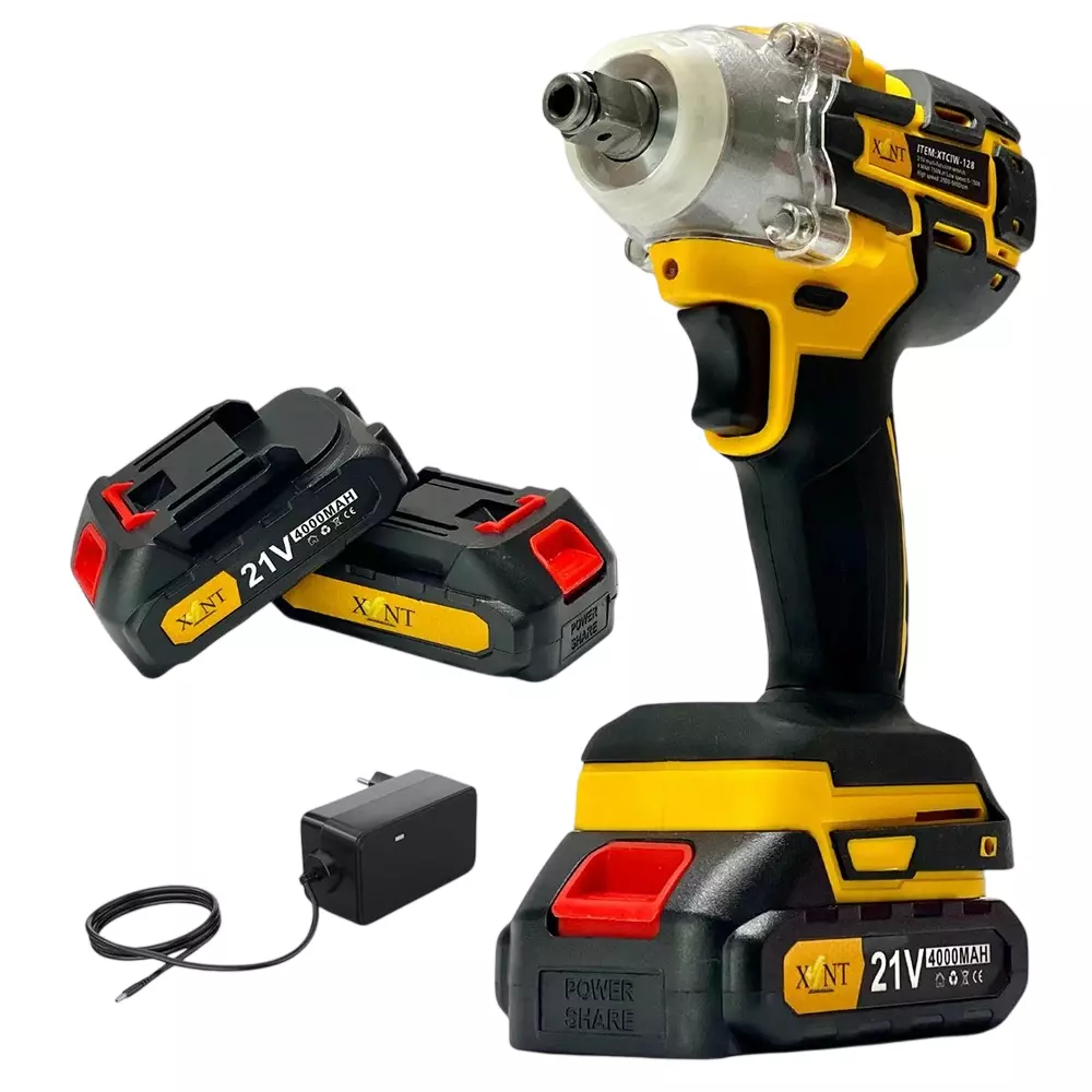 XLNT 21 V Cordless Impact Wrench 2200 RPM No Load Speed and 0-3200 IPM Impact Rate, XTCIW128 (With Battery & Charger)
