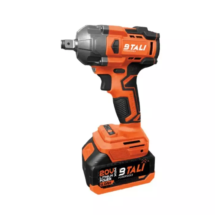 BTALI 1/2 inch (12.7 mm) Square Drive Cordless Impact Wrench, 2000 RPM No Load Speed and 20 V Battery, BT CIW-350 PRO (With Battery & Charger)