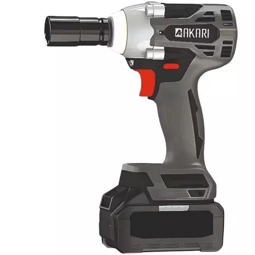 AKARI Cordless Impact Wrench 21 V and 2000-2400 RPM No Load Speed (With Battery)