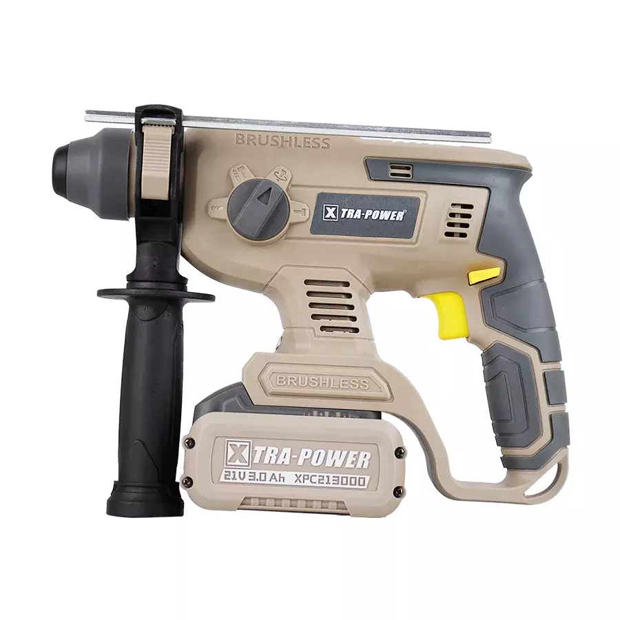 Xtra Power Brushless Cordless Rotary Hammer 20 mm Drilling Diameter 0-4500 BPM Impact Power (With 21 V 3.0 Ah Battery & Charger), XPC-RH-01