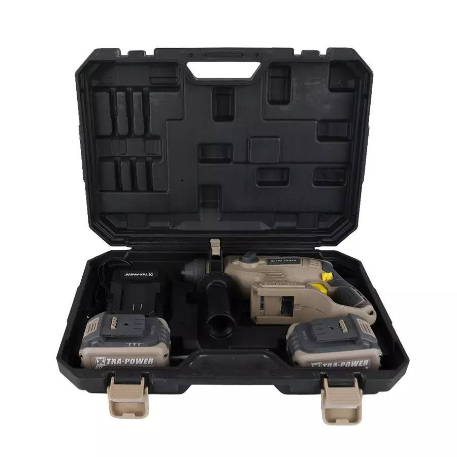 xtra-power-brushless-cordless-rotary-hammer-20-mm-drilling-diameter-0-4500-bpm-impact-power-with-21-v-30-ah-battery-charger-xpc-rh-01