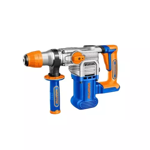 WADFOW Cordless Rotary Hammer 0-4400 BPM Impact Rate 0-930 RPM No Load Speed 4.5 J Impact Energy Brushless Motor Type, WLM1B283
