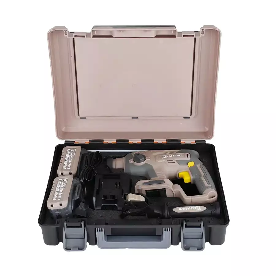 xtra-power-brushless-cordless-rotary-hammer-26-mm-drilling-diameter-0-4500-bpm-impact-power-with-21-v-40-ah-battery-charger-xpc-rh-02