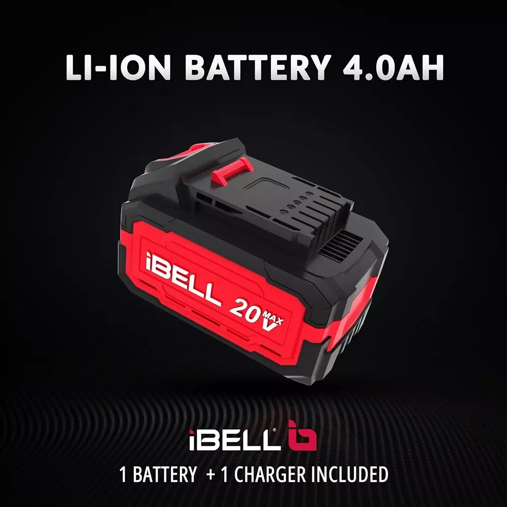 ibell-cordless-rotary-hammer-drill-set-1400-rpm-maximum-rotational-speed-with-40-ah-battery-charger-bh22-47