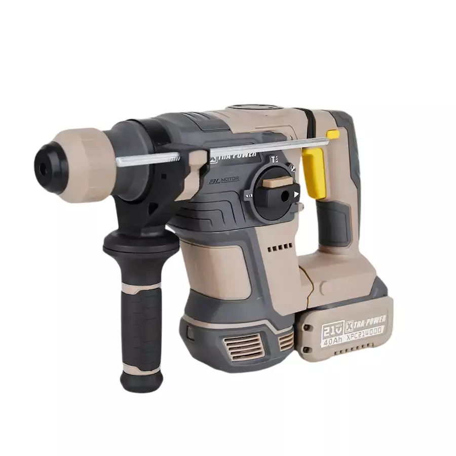 Xtra Power Brushless Cordless Rotary Hammer 32 mm Drilling Diameter 0-5200 BPM Impact Power (With 21 V 4.0 Ah Battery & Charger), XPC-RH-03
