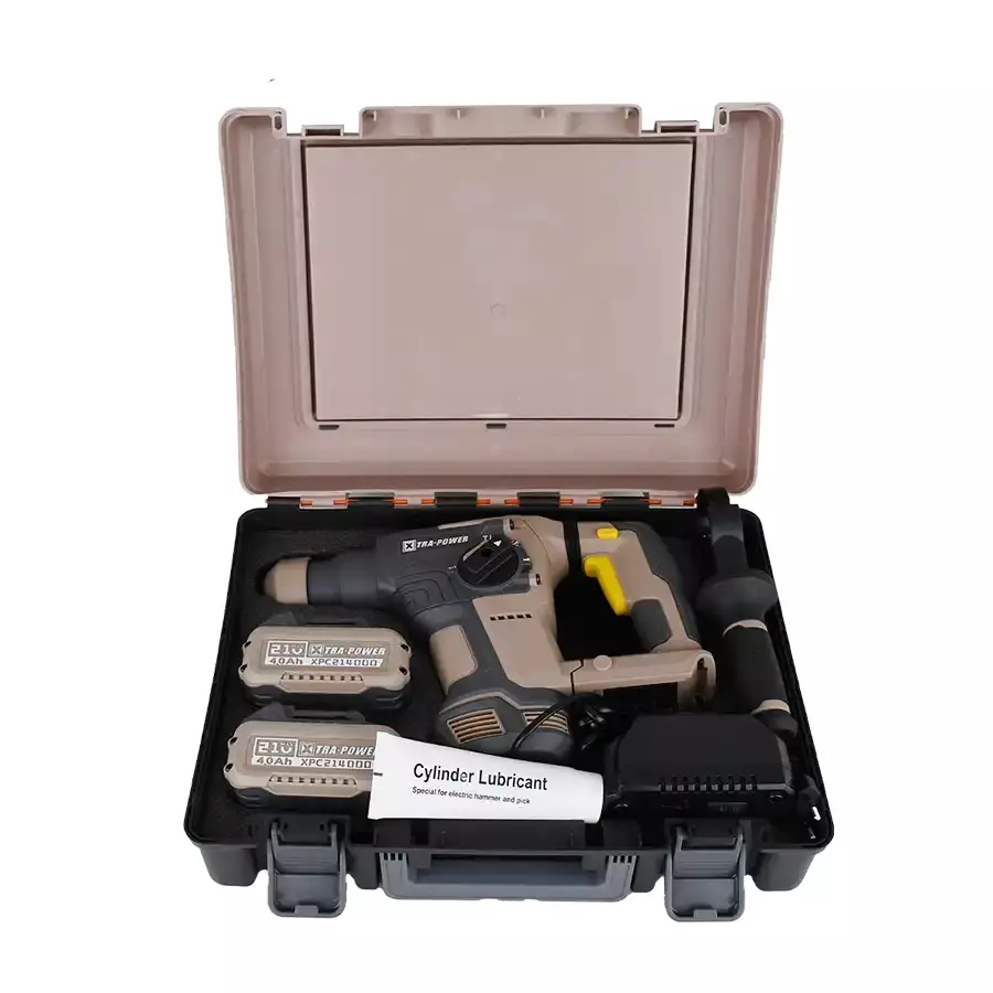 xtra-power-brushless-cordless-rotary-hammer-32-mm-drilling-diameter-0-5200-bpm-impact-power-with-21-v-40-ah-battery-charger-xpc-rh-03