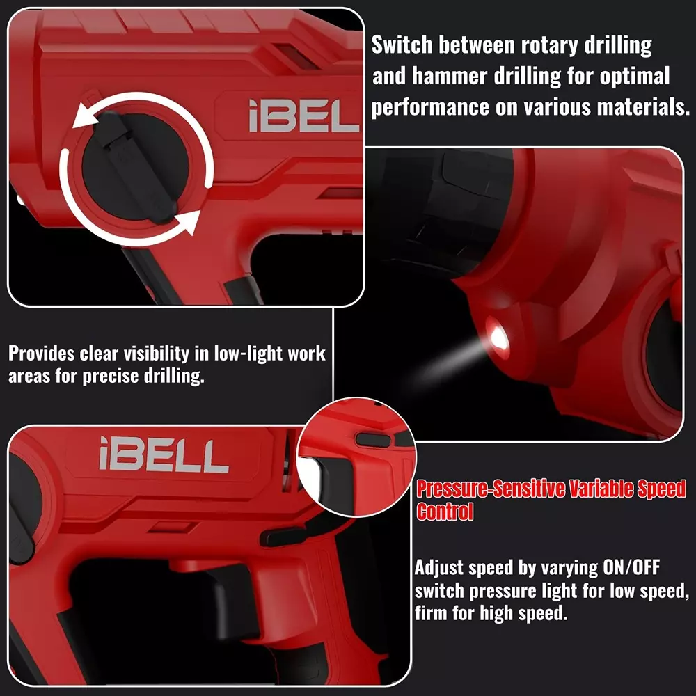 ibell-one-power-series-cordless-rotary-hammer-drill-set-900-rpm-max-rotational-speed-with-20-ah-battery-charger-ch20-10