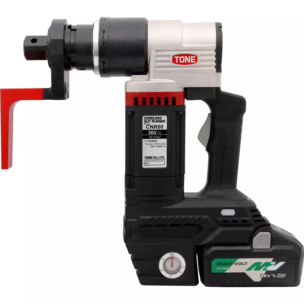 TONE Electric Torque Control Hex Bolts Cordless Nutrunner 150-300 Nm Range 32 min⁻¹ No load Speed, CNR30