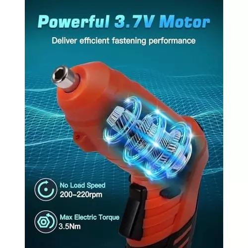 MECRAAF Cordless Electric Screwdriver with Kit 4.2 V LED Light In Build 1800 mAh Battery, 42PC SET