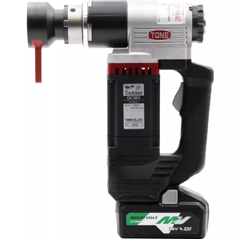 TONE Primary Tightening Wrench Cordless 29 (min⁻¹ [rpm]) 12 Angles Pistol Type, CKR500