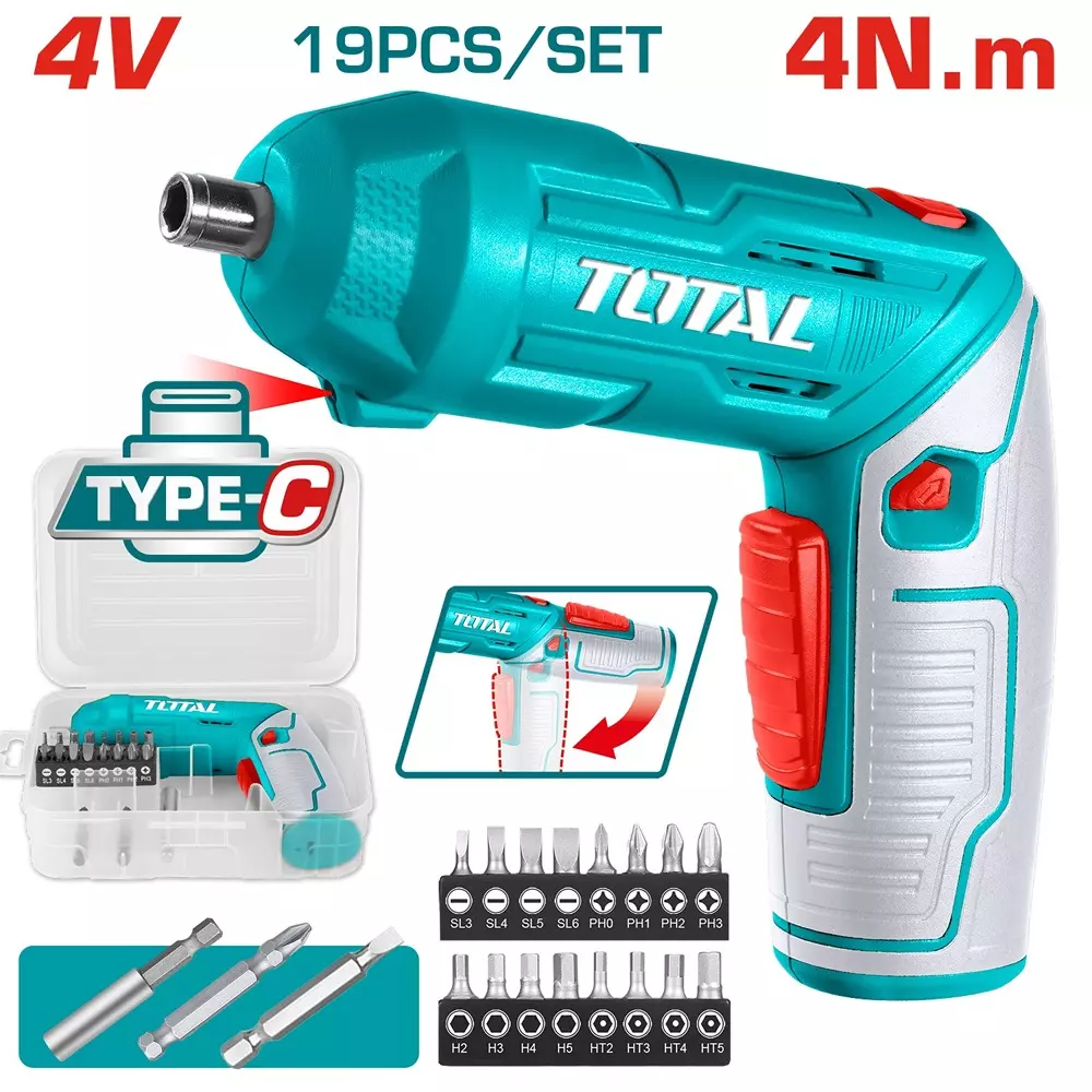total-lithium-ion-cordless-screwdriver-635-mm-14-inch-shank-4-nm-maximum-torque-tsdli0442-1-kit