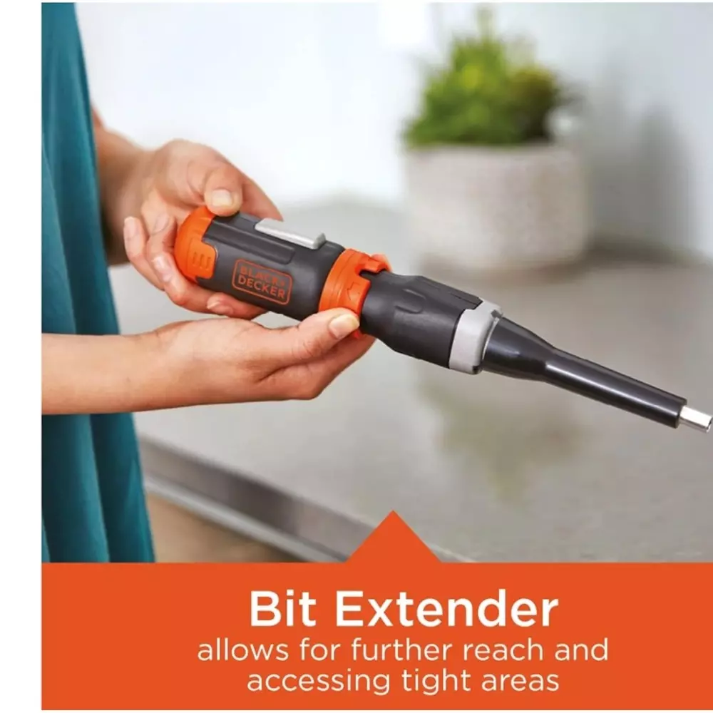 blackdecker-cordless-screwdriver-220-rpm-and-hex-chuck-bcf601aa-with-4-alkaline-batteries-5-bits-and-1-extender