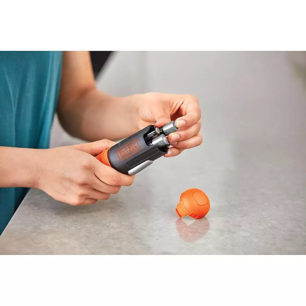 blackdecker-cordless-screwdriver-220-rpm-and-hex-chuck-bcf601aa-with-4-alkaline-batteries-5-bits-and-1-extender
