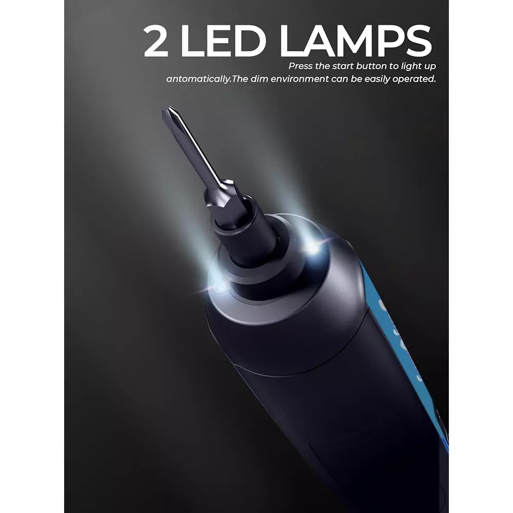 Dongcheng Cordless Screwdriver With Accessories 6.35 mm Hex Clamping Capacity Ergonomic Design 2.0 Ah Battery Capacity, DCPL04-5