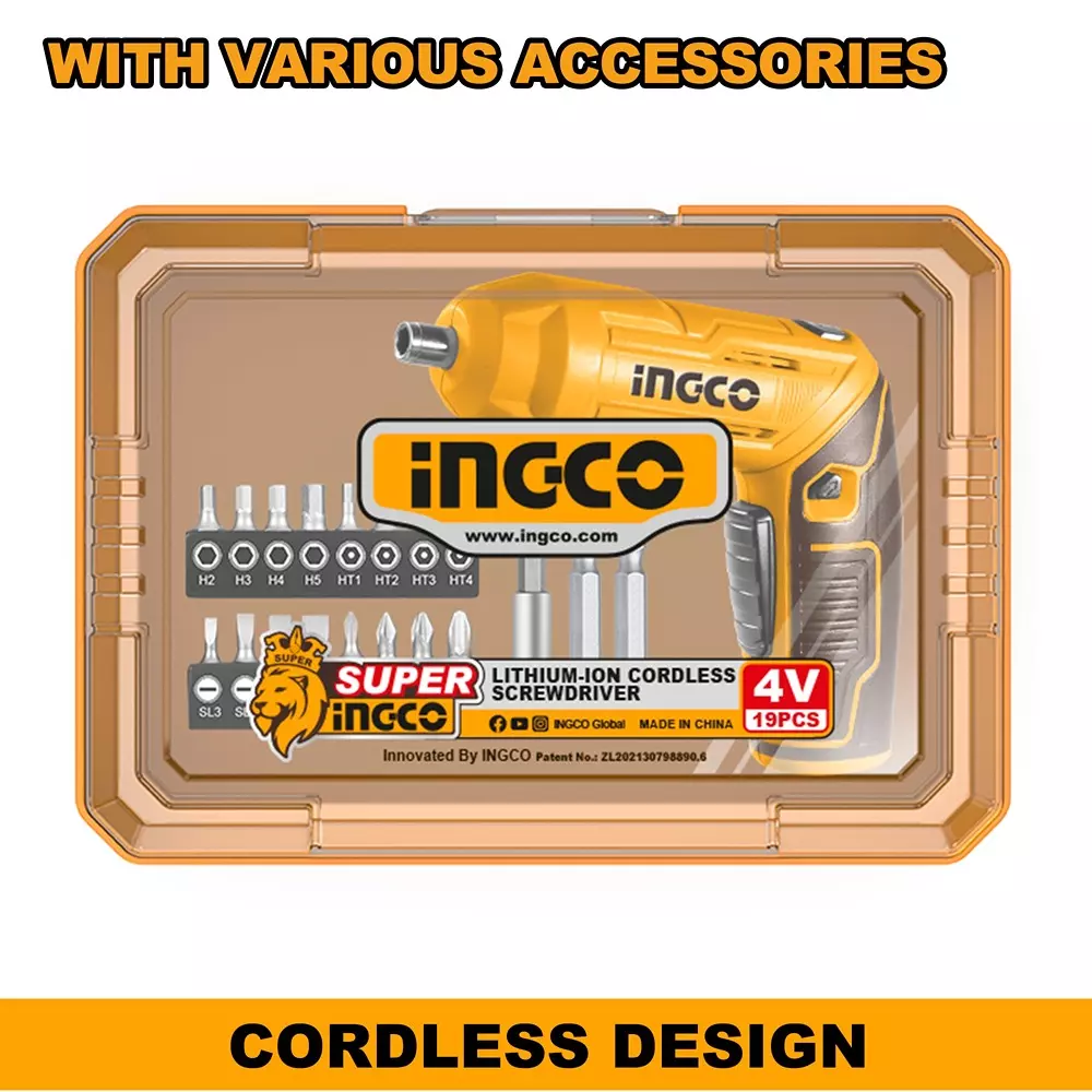 ingco-14-inch-635-mm-cordless-screwdriver-with-24-pcs-accessories-4-v-in-built-battery-and-4-nm-maximum-torque-csdli04425-without-charging-cable