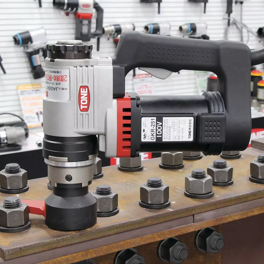 TONE Wrench Dedicated Dodecagonal Tip Pistol Type 14 Amp for Primary Tightening M16, M20, M22, M24 (F8T), GKR251