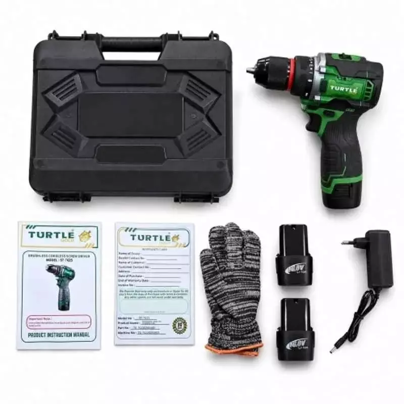 turtle-gold-brushless-cordless-screw-driver-drill-machine-with-dual-speed-2-batteries-charger-10-mm-chuck-size-40-nm-torque-st-762s
