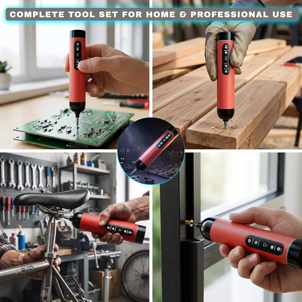 ibell-one-power-series-cordless-screwdriver-set-10-nm-maximum-torque-with-27-pcs-wood-screws-metal-screws-ibl-es36-15r