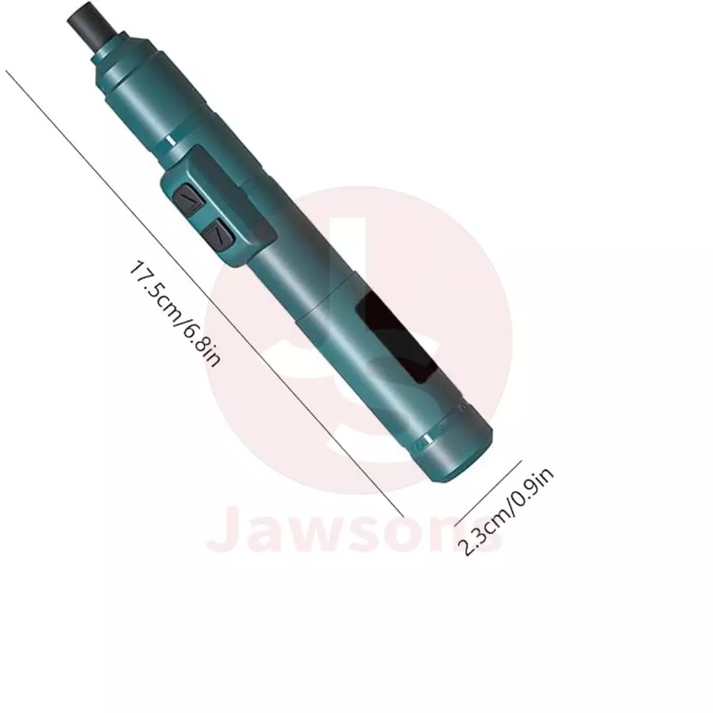 Jawsons Cordless Screwdriver 3.6 V DC with 1300 mAh Rechargeable Battery, Interchangeable Bits and Cable, ‎CRDLS-SCRDR-RCG