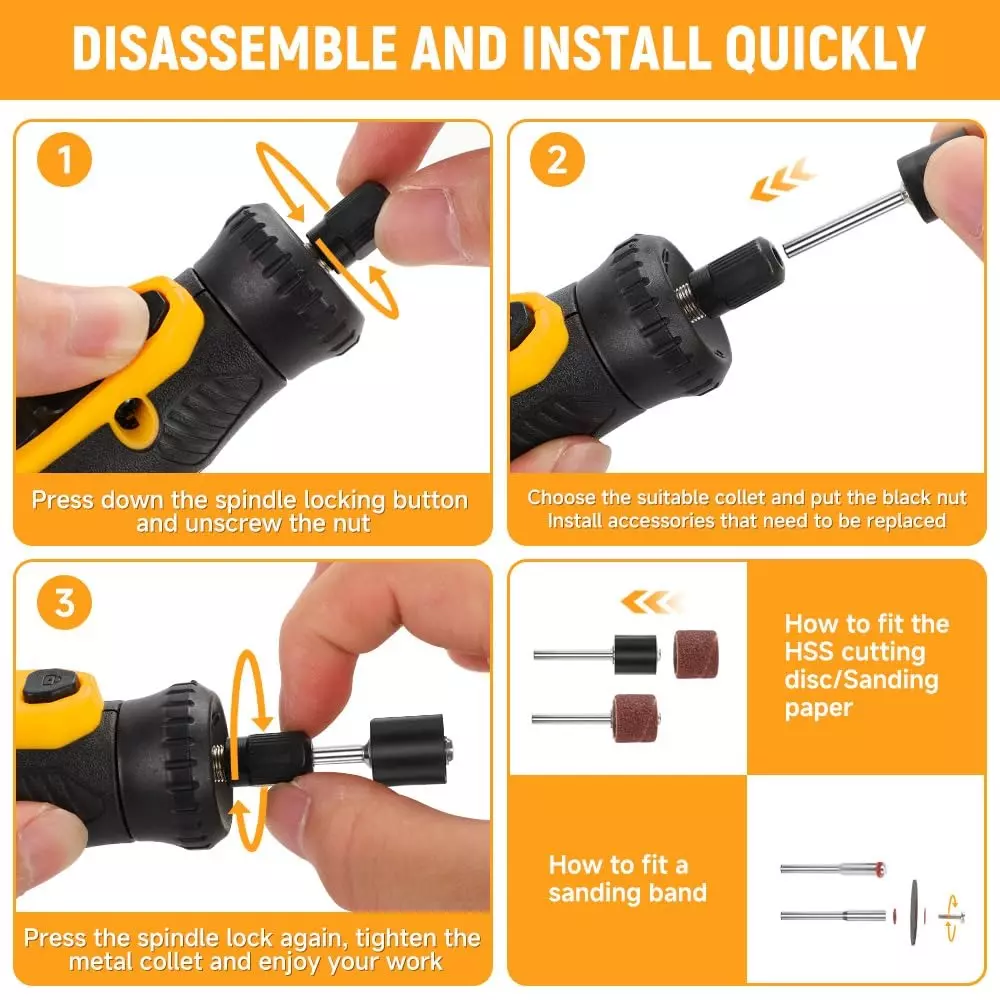 hoteche-46-pcs-cordless-mini-grinder-set-8-v-2000-mah-lithium-battery-and-5000-30000-rpm-no-load-speed-with-battery-charger