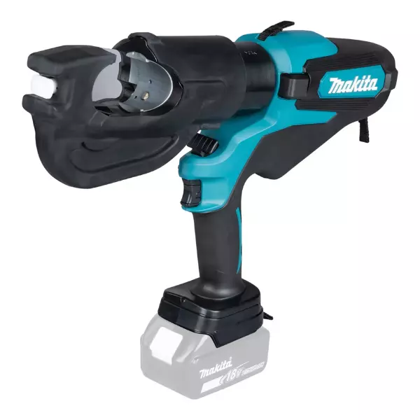 Makita Cordless Crimper 18 V LXT Li-Ion with 12 kN Pressure Force and 42 mm Maximum Jaw Opening, DTC302ZK (Without Battery & Charger)