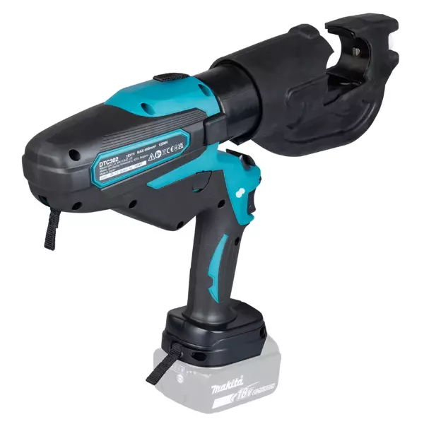 Makita Cordless Crimper 18 V LXT Li-Ion with 12 kN Pressure Force and 42 mm Maximum Jaw Opening, DTC302ZK (Without Battery & Charger)