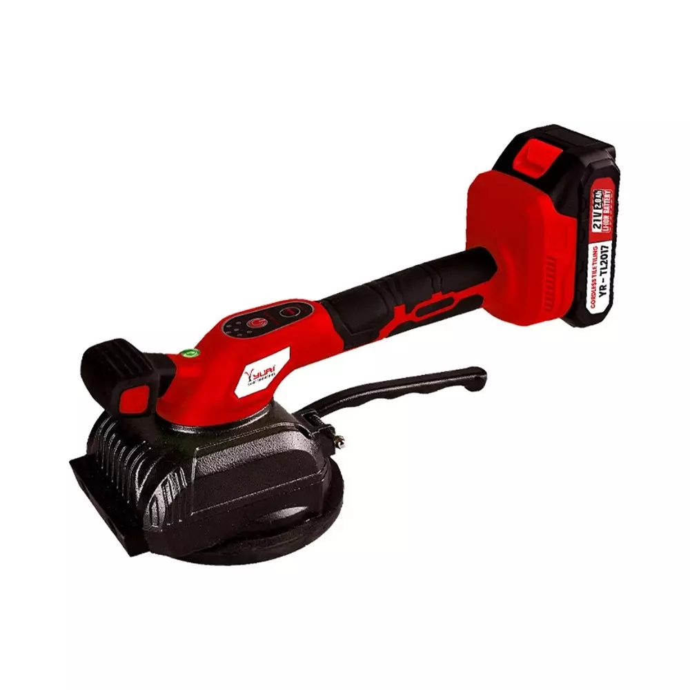 YURI Tile Tiling Machine 15000 / min Vibration Frequency 120 cm (Ceramic) Maximum Size, YR-TL2017 (Without Battery & Charger)