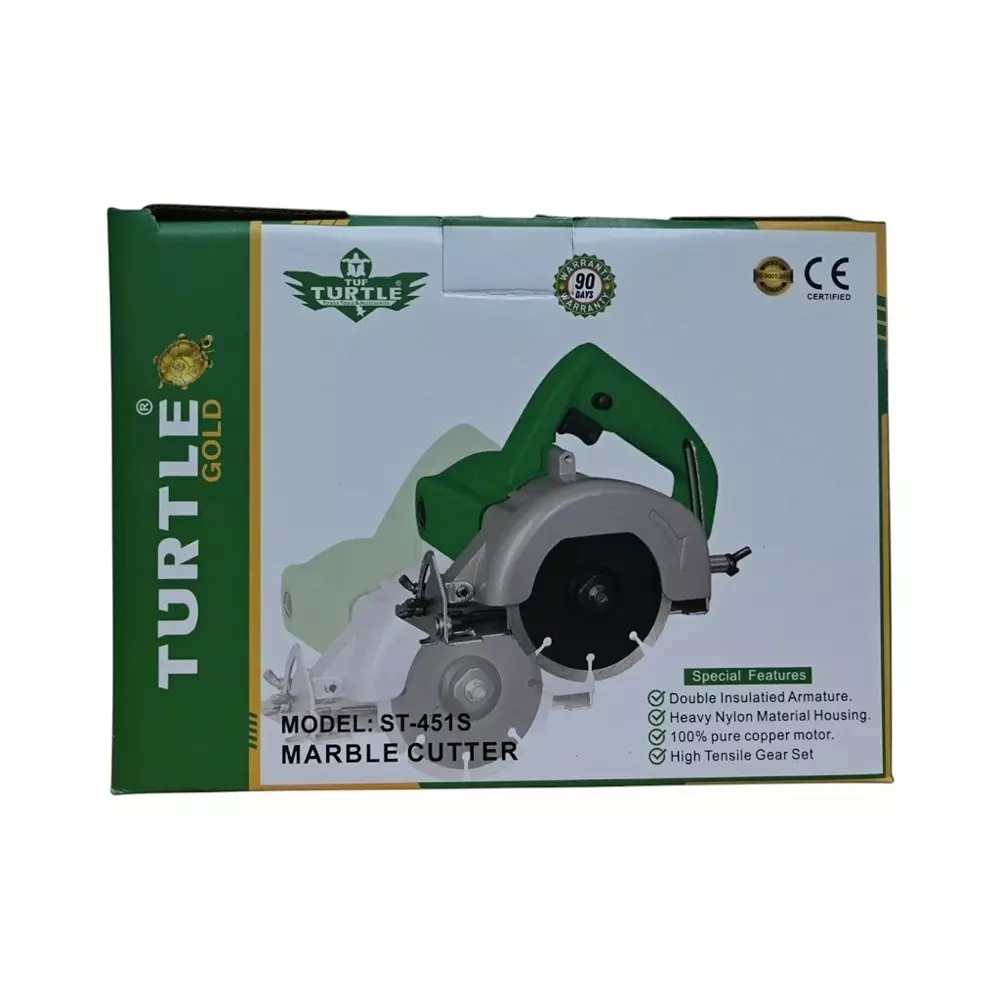 Turtle Gold Marble Cutter 1400 W 125 mm Wheel Diameter, ST 451S (Without Cutting Wheel)