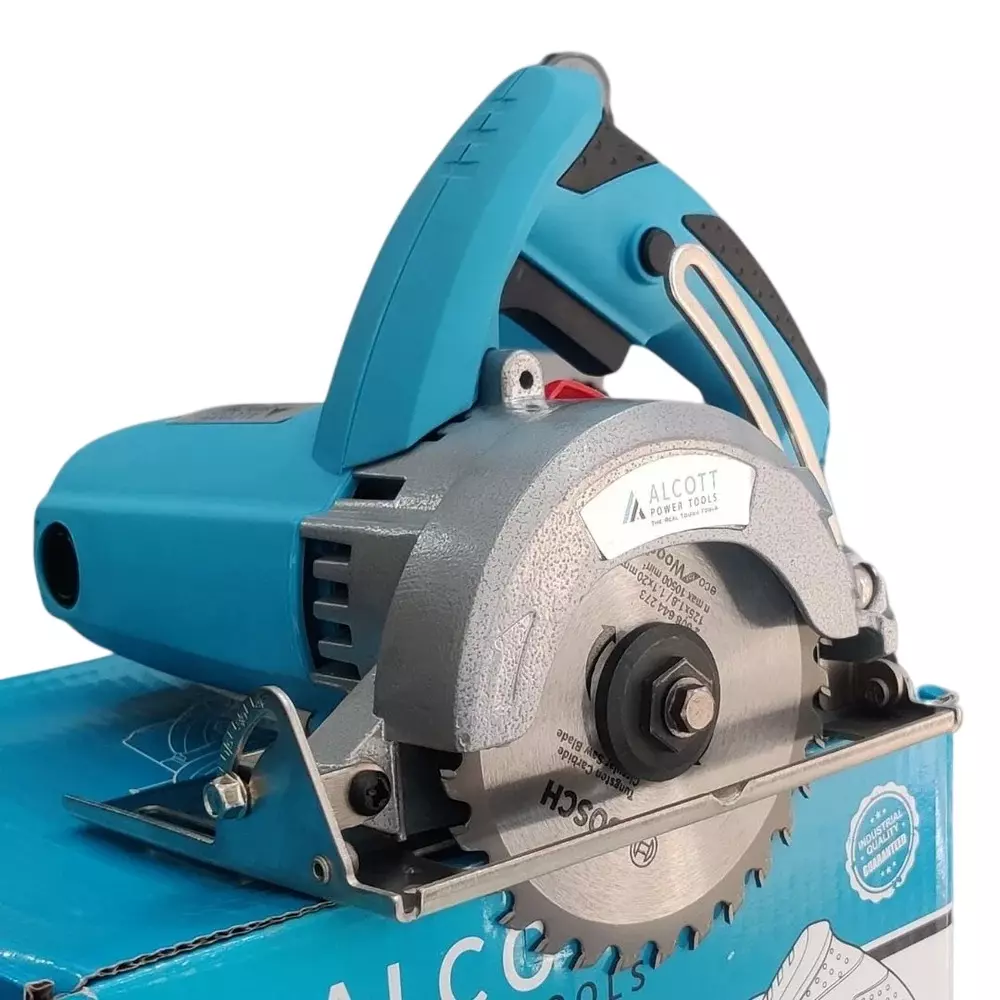 Alcott 1850 W Marble/Wood Cutter  5 inch (125 mm) Wheel Size and 14000 RPM No Load Speed, AT-7505 (Without Cutting Blade)