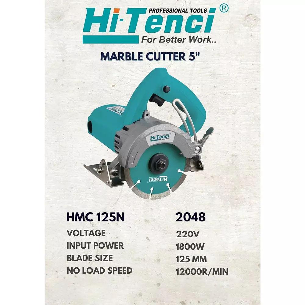 hi-tenci-1800-w-marble-cutter-with-12000-rpm-no-load-speed-and-5-inch-125-mm-wheel-size-hmc--125n-without-cutting-wheel