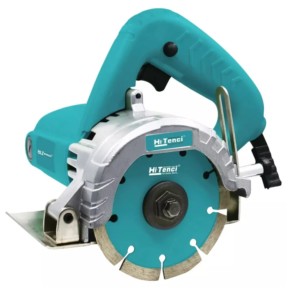 Hi-Tenci 1400 W Marble Cutter with 12000 RPM No Load Speed and 4 inch (110 mm) Wheel Size, HM4SB (Without Cutting Wheel)