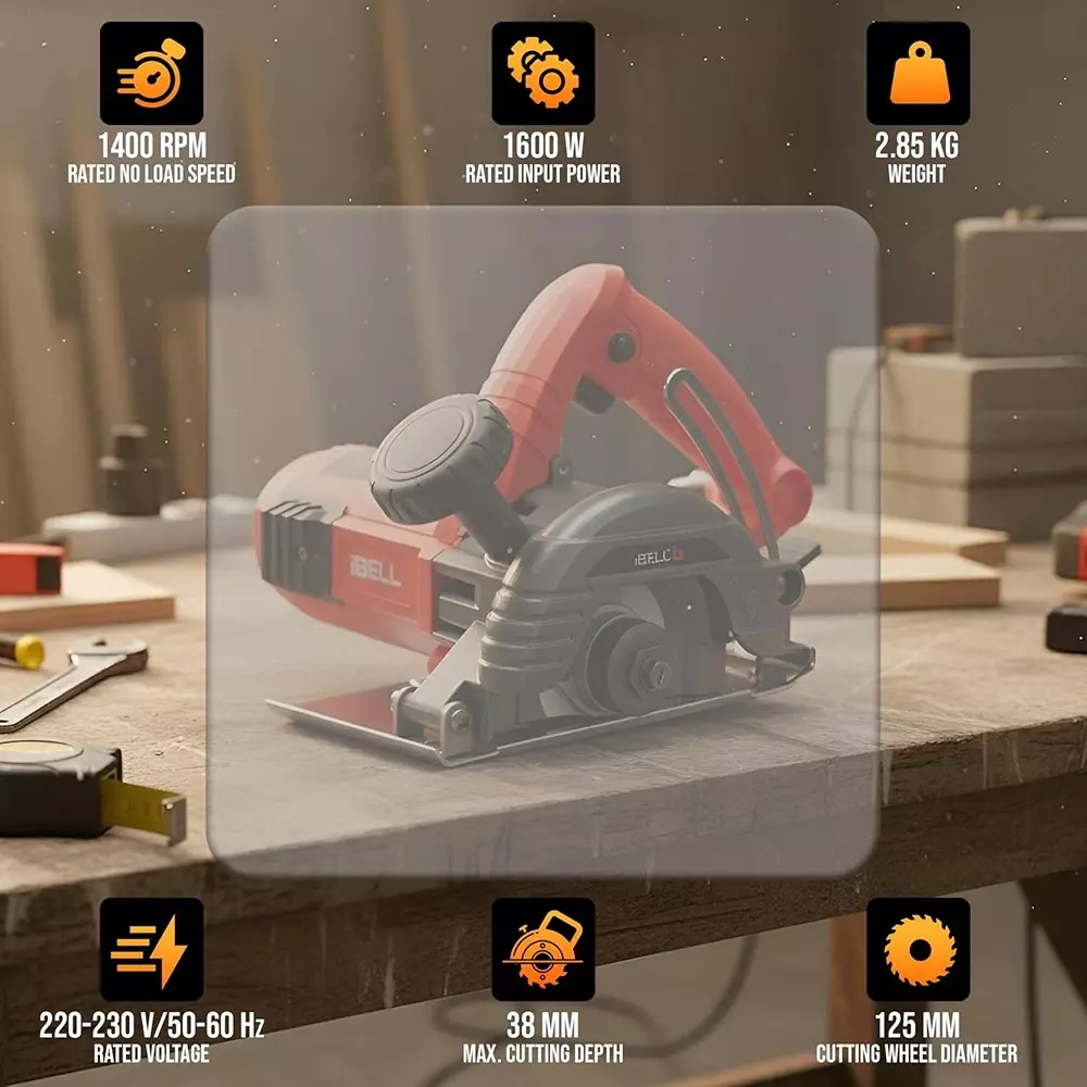 ibell-marble-cutter-14000-rpm-no-load-speed-1600-w-power-38-mm-maximum-cutting-depth-ibl-mc25-60-disc-not-included
